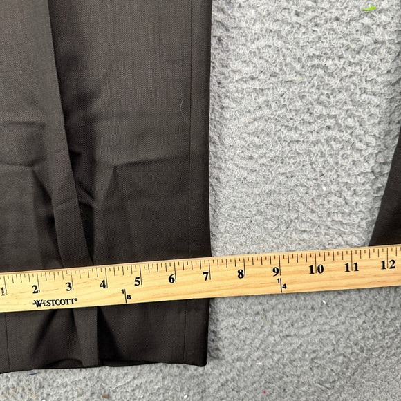 Banana Republic Marzotto Tessuto Wool Pants Dress Mens 35X32 Brown Tailored‎ Fit - Picture 7 of 8